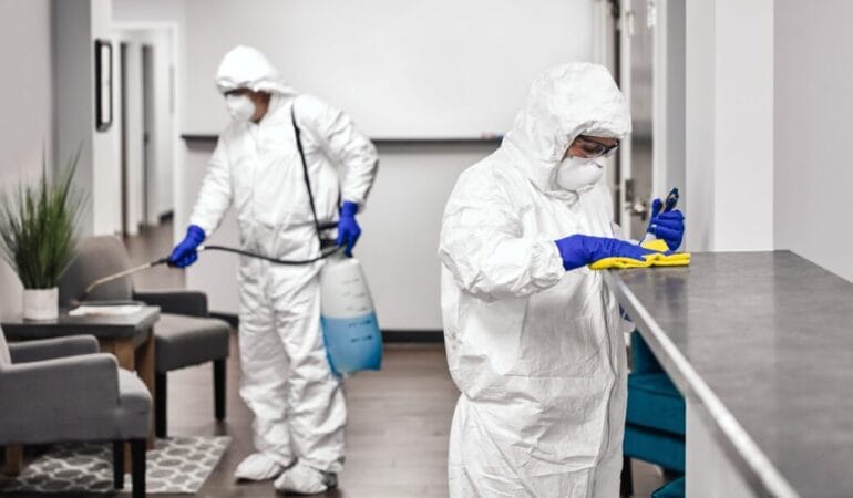 Cleaning And Disinfecting Office